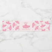 バレリナツチュドレスベビーシャワー誕生日 ペットボトルラベル (シングルラベル)