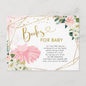 バレリナツチュブズベビーベビーシャワー インビテーションポストカード (正面)