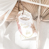 バレリナツチュベイビーシャワーまたは誕生日ありがとう ギフトタグ