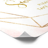 バレリナツチュベイビーシャワーベビーは甘いサイン ポスター (角)