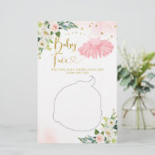 バレリナツチュベイビーシャワーベビー顔ゲーム (スタンド正面)