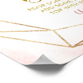 バレリナツチュベイビーシャワーママオサバーサイン ポスター (角)