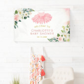 バレリナツチュベイビーシャワーラージバナー 横断幕 (インサイチュ)