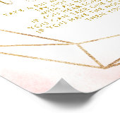 バレリナツチュベイビーシャワー言わないベビー標識 ポスター (角)