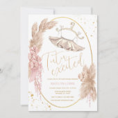 バレリナツチュベビシャワー 招待状 (正面)