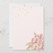 バレリナツチュベビシャワー 招待状 (裏面)