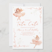 バレリナツツ2nd誕生日招待状 招待状 (正面)