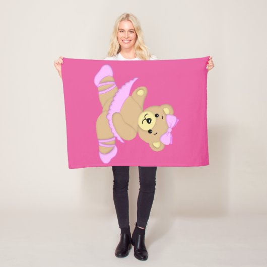 バレリナテディベア フリースブランケット (インサイチュ)