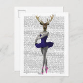 バレリナディアインブルー ポストカード (正面/裏面)
