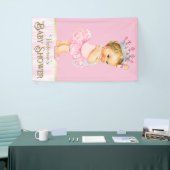 バレリナトゥチュパールベビーシャワー 横断幕 (トレードショー)