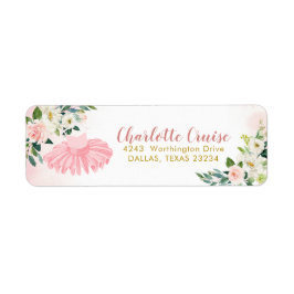 バレリナトゥチュベビーブシャワー住所 シール