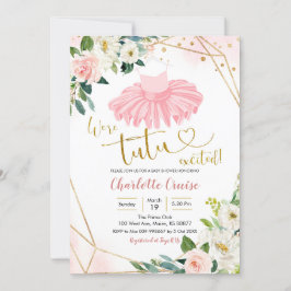 バレリナトゥチュベビーブシャワー招待状 招待状
