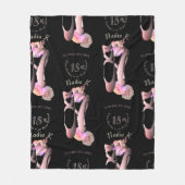 バレリナトーシューズカスタムイベントラージ抱き枕 フリースブランケット (正面)