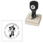 バレリナトーシューズ差出人住所シンゼル ラバースタンプ (押印)