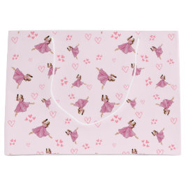 バレリナナナクラッカー誕生日パターン ラージペーパーバッグ