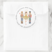 バレリナナナッツクラッカークリスマスホリデークラシックRoo ラウンドシール (バッグ)