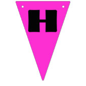 バレリナネオンバレエダンサーハッピーバースデー バンティングフラッグ (第2の旗)