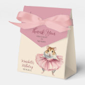 バレリナハムスターかわいい女の子誕生日ありがとう フェイバーボックス (正面サイド)
