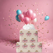 バレリナハムスターガールズ誕生日 ラッピングペーパー