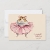 バレリナハムスターガールズ誕生日 出欠カード (裏面)