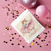 バレリナハムスターガール誕生日サンキューユー フェイバーバッグ