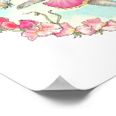 バレリナバニープリントスウィートピー ポスター (角)