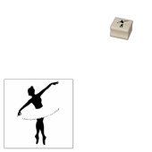 バレリナバレエダンサーダンストーシューズツチュスタンプ ラバースタンプ (押印)