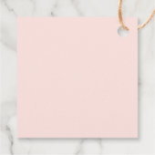 バレリナバレエピンク子供の誕生日 フェイバータグ (裏面)