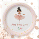 バレリナバレエピンク誕生日ガール<br><div class="desc">可愛い水のカラーバレエバレリーナ誕生日水のカラーアートワーク。子供のバレリーナ誕生日テーマ。パーソナライズする簡単。</div>