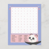 バレリナパンダキッズバレンタインデイカード (裏面)