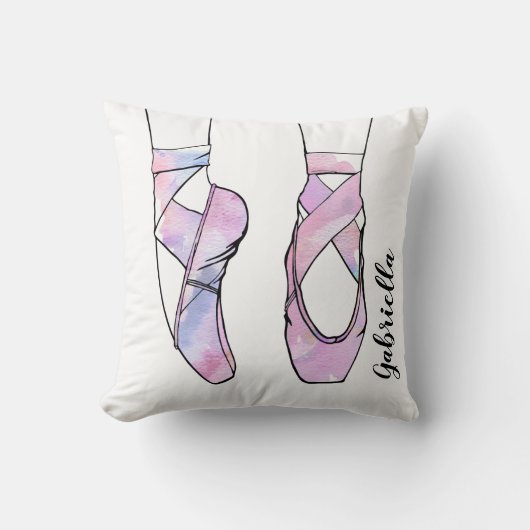 バレリナパーソナライズされたバレエ クッション (正面)