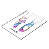 バレリナパーソナライズされたバレエ ノートブック (左側)