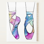 バレリナパーソナライズされたバレエ プランナー手帳 (裏面)