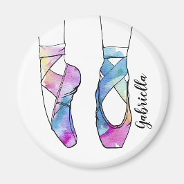 バレリナパーソナライズされたバレエ マグネット