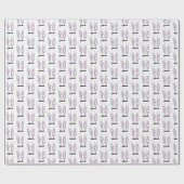 バレリナパーソナライズされたバレエ ラッピングペーパー (フラット)