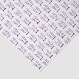 バレリナパーソナライズされたバレエ 薄葉紙