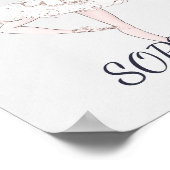 バレリナパーソナルピンクシルバーダークヘア ポスター (角)