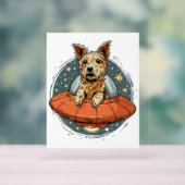 バレリナビーグル – おもしろい犬ダンス アクリルサイン (ニュートラル)