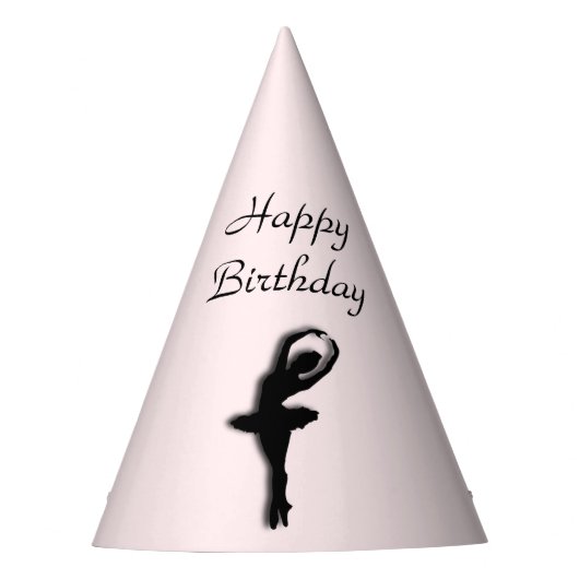 バレリナピルーエットインガーデングリーン パーティーハット (正面)