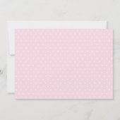 バレリナピンクツチュベビーシャワー招待状 招待状 (裏面)