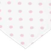 バレリナピンクフローラ白水玉模様テーブルクロス テーブルクロス (アングル)