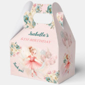 バレリナブロンドピンクフローラガール誕生日ラージ フェイバーボックス (正面)