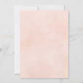 バレリナブンニエオベビーバニーガールベイビーシャワー 招待状 (裏面)