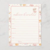 バレリナマウスツチュウ興奮アドバイスとウィッシュ エンクロージャーカード (正面)