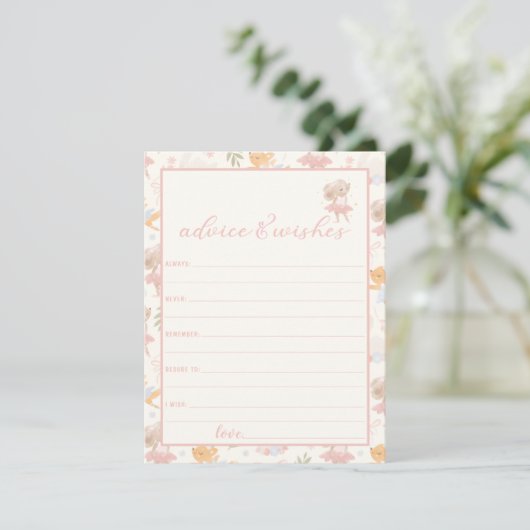 バレリナマウスツチュウ興奮アドバイスとウィッシュ エンクロージャーカード (スタンド正面)