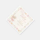 バレリナマウスツツ興奮ベビーシャワー スタンダードカクテルナプキン (角)