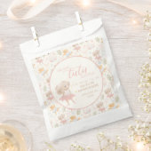 バレリナマウスツツ興奮ベビーシャワー フェイバーバッグ (クリップ留めされた状態)