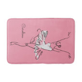 バレリナ名前をカスタムする&カラーバスマット バスマット (正面)