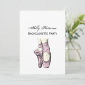 バレリナ足ズオンポイント3 Lt Pink 招待状 (スタンド正面)