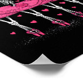 バレリナ骨格ダンス面白いハロウィーンバレエ ポスター (角)